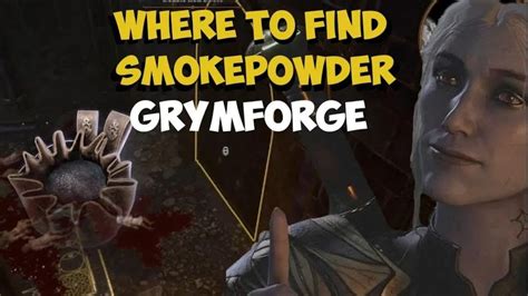 Solving this puzzle will give you inspiration points and experience for every party member with the Sage background, such as Gale. . Where to find smokepowder bg3